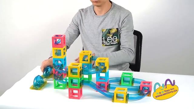 Magnetic Blocks with Running Ball 54 pcs смотреть онлайн