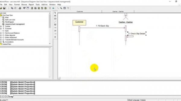Rational Rose:How to draw sequence diagram