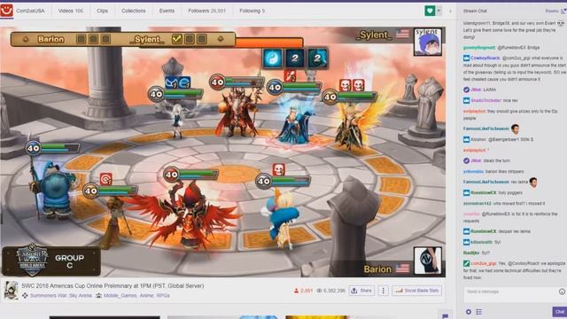 Barion VS Sylent SWC 2018 Americas Cup смотреть онлайн