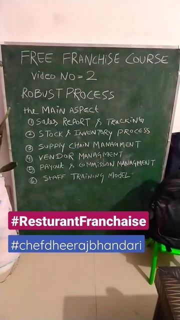 Resturants Franchise Free Course #chefdheerajbhandari #resturantstartup