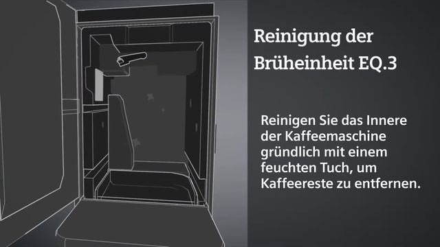 Wie reinige ich die Brüheinheit meiner Siemens Kaffeemaschine EQ.3 смотреть онлайн