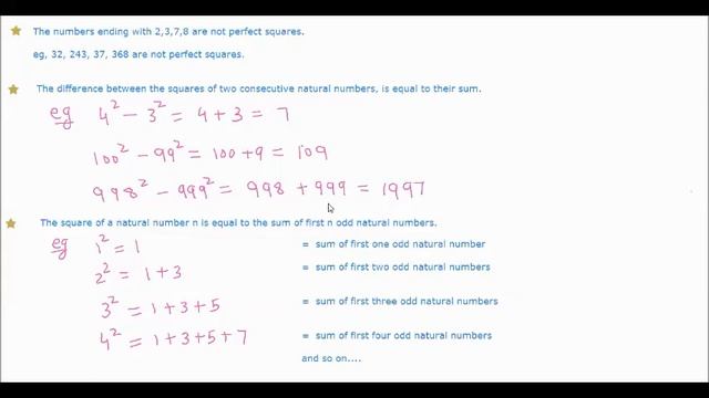 Squares & Square Root Part 1_Pythagorean Triplet & Repeated Subtraction смотреть онлайн
