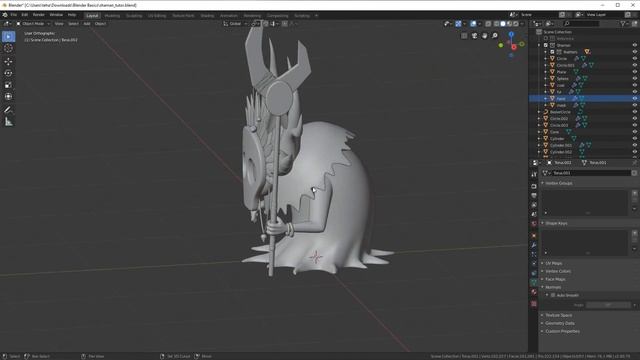 Моделирование шамана в Blender, часть №7 смотреть онлайн