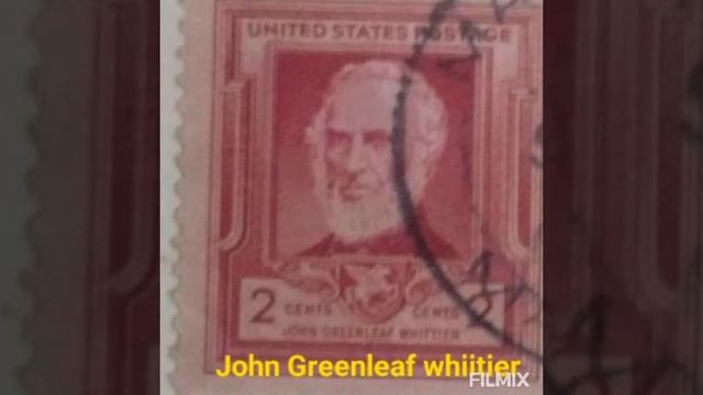 A view on stamps released on famous American poets in 1940 смотреть онлайн