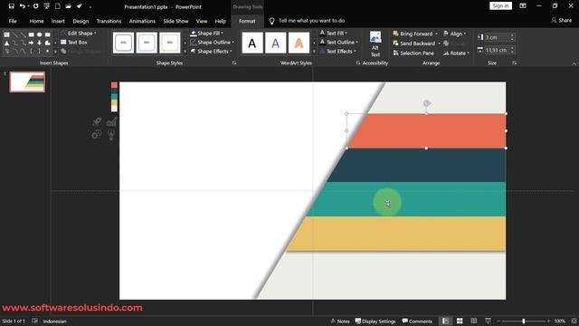 Desain Slide Presentasi 4 Step Rectangular Infographic di Powerpoint смотреть онлайн