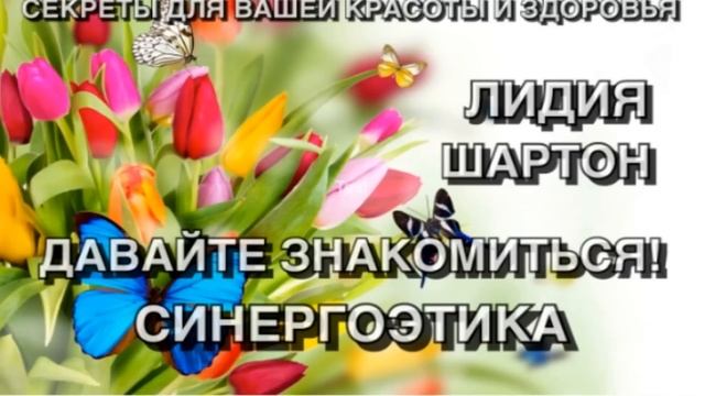 Вебинар Знакомство с СинергоЭтикой, Лидия Шартон, 31 08 2016 смотреть онлайн