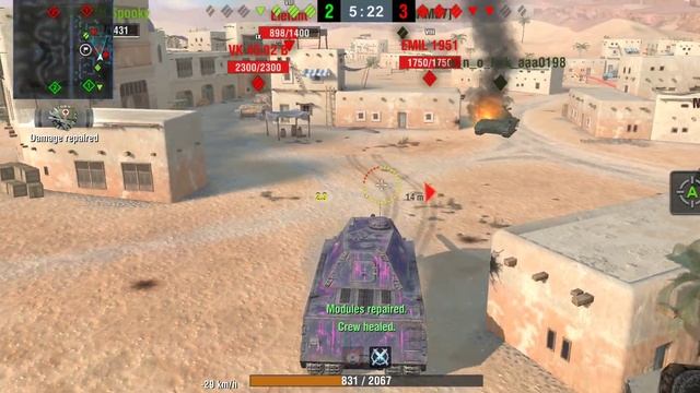 VK 168.01 P Game #32 - 3.3 K Damage, Desert Sands, Gravity Force WoT Blitz Gameplay смотреть онлайн