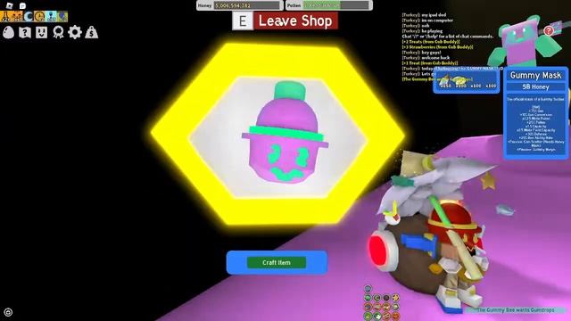 BUYING GUMMY MASK! | ROBLOX | BEE SWARM SIMULATOR | смотреть онлайн