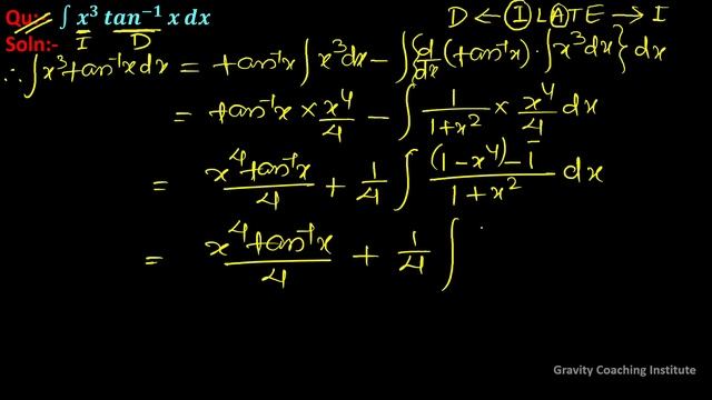 Q53 | Integrate ∫x^3tan^(-1)x dx | Integral of x cube tan inverse x | Integration of x^3 tan^(-1) смотреть онлайн