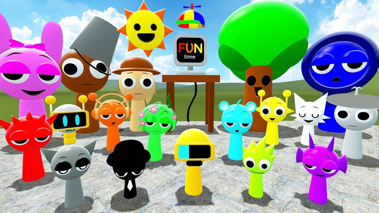 ВСЕ ВИДЫ СПРУНКИ ДЕЛАЕМ ПЕСНЮ В ГАРИС МОД - Incredibox Sprunki Song Garry's Mod смотреть онлайн