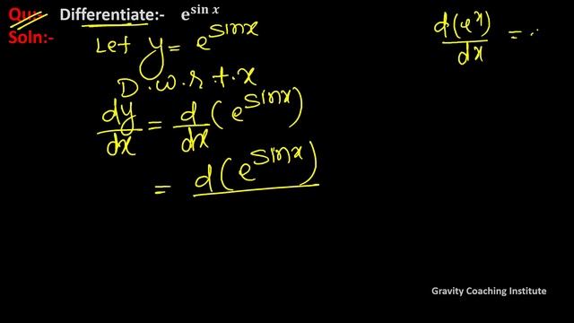 Q165 | Differentiate e^sinx смотреть онлайн