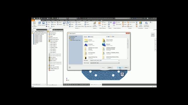 EXPORT FROM INVENTOR TO DXF смотреть онлайн