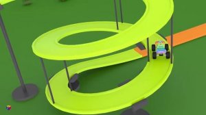 Мультики про машинки. Конструктор: cобираем внедорожник монстр-трак (Monster Truck)