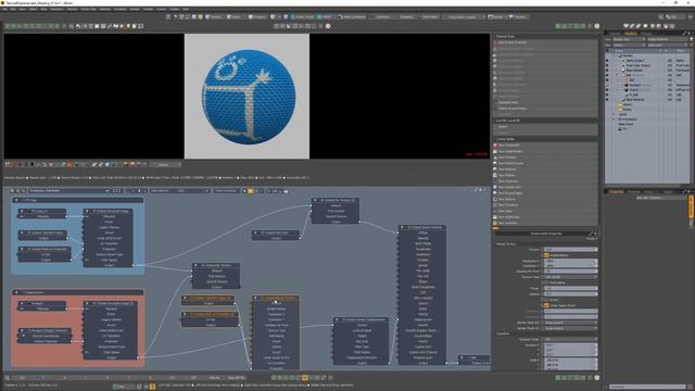 Modo _ Octane Render_ Texture Displacement Masking смотреть онлайн