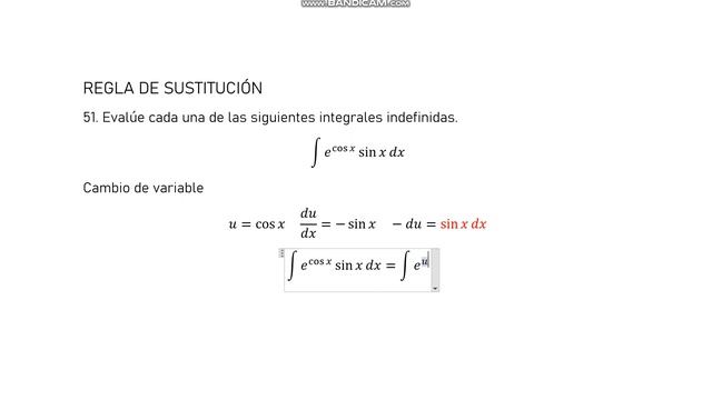 51. Evalúe cada una de las siguientes integrales indefinidas. ∫e^cos x sin x dx смотреть онлайн