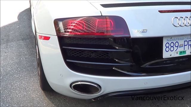 Audi R8 V10 Spyder - Startup, Revs & Acceleration! смотреть онлайн