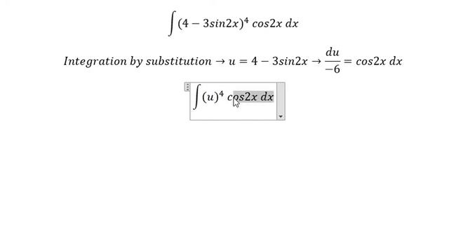 Calculus Help: Integral ∫(4-3sin2x)^4 cos2x dx - Integration by substitution смотреть онлайн