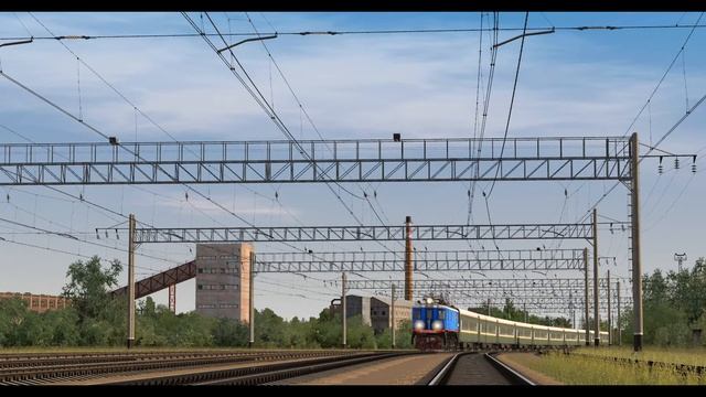 [Trainz 19] ВЛ22М-2026 с ретропоездом