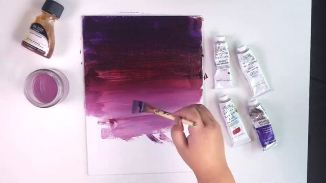Ombre Style Background with oil paints. смотреть онлайн
