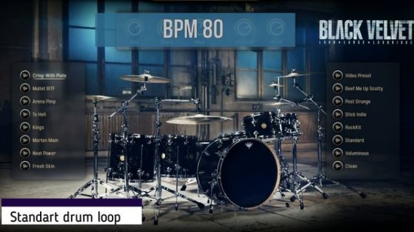 Standart drum loop bpm 80