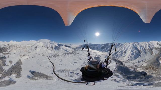 Tandem Paragliding Gudauri Georgia, Insta 360 video смотреть онлайн