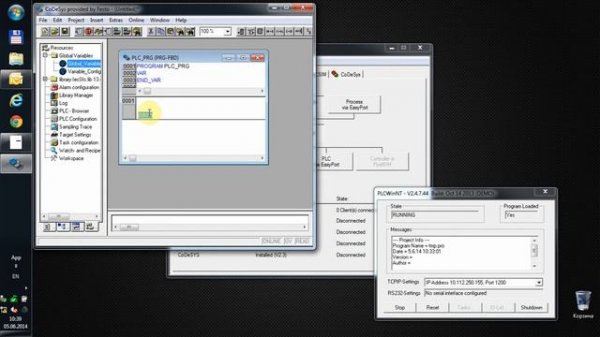 Connect Codesys & FluidSim via ezOpc