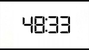 Countdown timer 100 seconds white