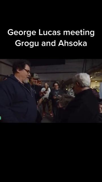 George Lucas Meeting Grogu & Ahsoka #shorts