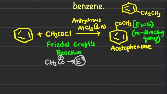 Convert Benzene to 1-Bromo -3-ethylbenzene, organic conversions,halo alkanes and halo arenes. смотреть онлайн