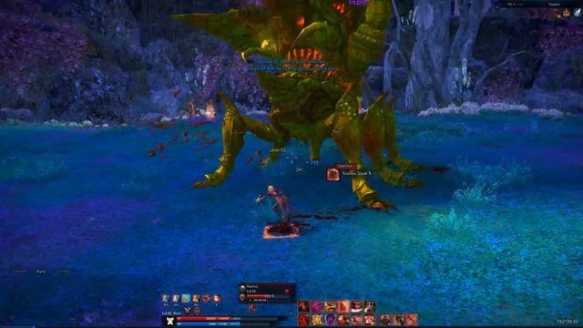 TERA Online Warrior Lv 59 World Boss solo: Maevia (Ant bug mantis thing) смотреть онлайн