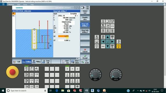 T3-Peck Drilling | Siemens Controller | Manual Programming | ShopMill | SinuTrain Sinumerik | CNC смотреть онлайн