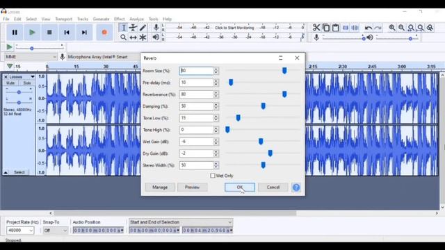 HOW TO SLOW + REVERB (AUDACITY TUTORIAL 2020) смотреть онлайн