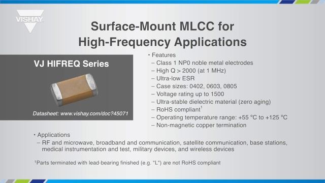 Capacitors: High Frequency MLCC Training Module смотреть онлайн