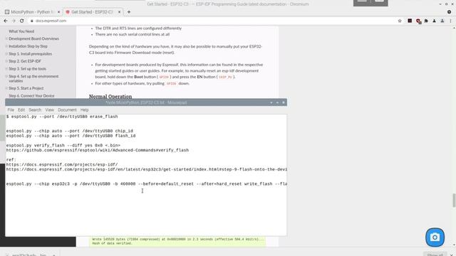 Flash MicroPython firmware on ESP32-C3 смотреть онлайн
