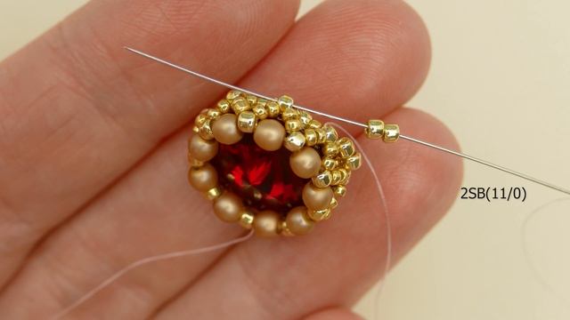 Handmade earrings/14 mm rivolis/Tutorial смотреть онлайн