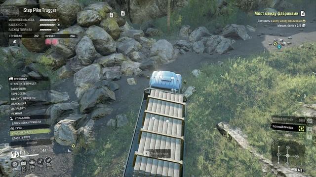 SnowRunner. Висконсин. Блэк Бэджер Лейк. Поручение "Мост между фабриками" смотреть онлайн