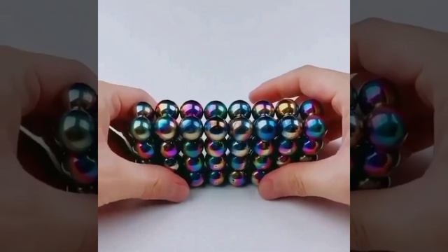 64 Magnetic Balls | made as cube #shorts смотреть онлайн