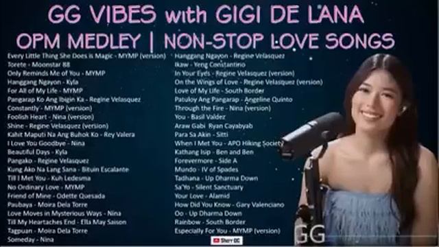 GG VIBES WITH GIGI DELANA NONSTOP LOVE SONGS смотреть онлайн