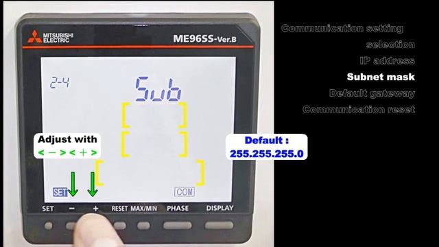 04_ME96SS(Ver.B) MODBUS TCP Communication settings смотреть онлайн