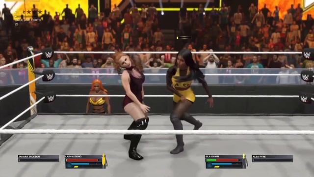WWE 2K23 NXT Lash Legend W/ Jakara Jackson VS Isla Dawn W/ Alba Fyre смотреть онлайн