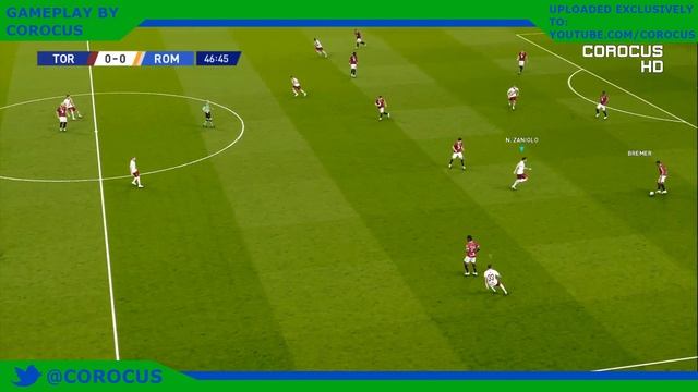 Torino vs AS Roma | Stadio Olimpico Grande Torino | 2019-20 Serie A | PES 2020 смотреть онлайн