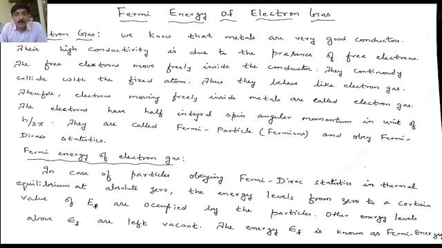 Statistical Mechanics - Fermi Dirac Statistics - Electron gas смотреть онлайн