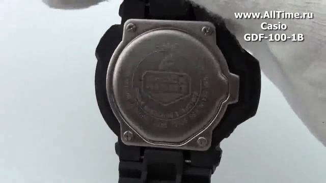 Обзор. Мужские японские наручные часы Casio G-SHOCK GDF-100-1B смотреть онлайн