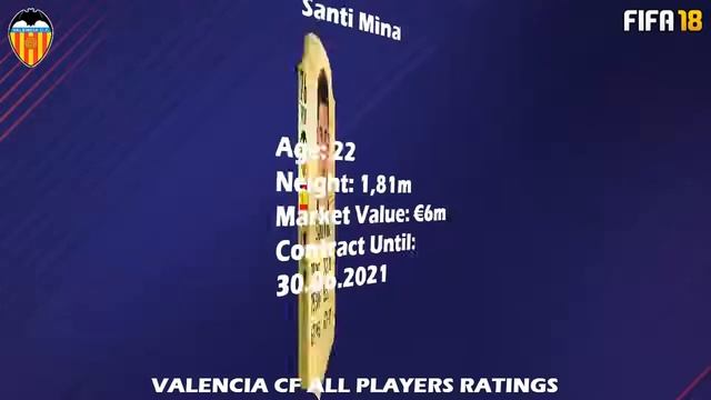 FIFA 18 | VALENCIA FC ALL PLAYERS | w/ Garay, Parejo Zaza смотреть онлайн