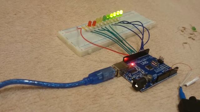 VU Meter Arduino смотреть онлайн