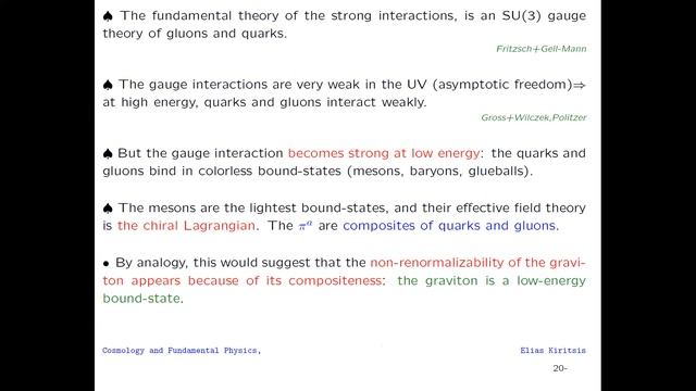 'Cosmology meets Fundamental Physics' by E Kiritsis смотреть онлайн
