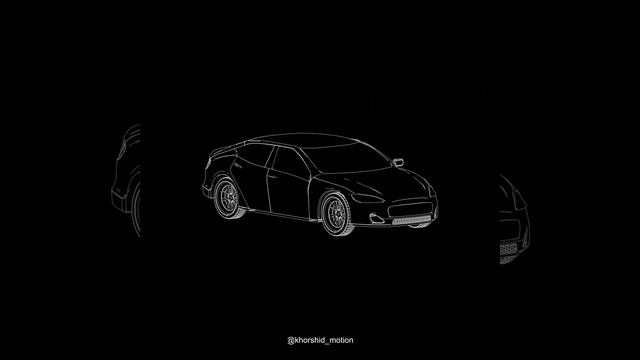 3d modeled car, line art export смотреть онлайн