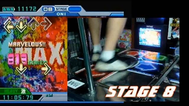 Kon - MAX 300 (Heavy) 20 Times in a row (Custom Oni Course) PART 2 on DDR EXTREME (PS2, Japan) смотреть онлайн