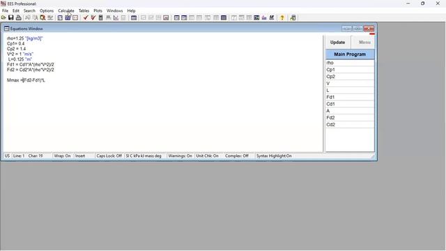 MK - Aerodinamika - Engineering Equation Solver смотреть онлайн