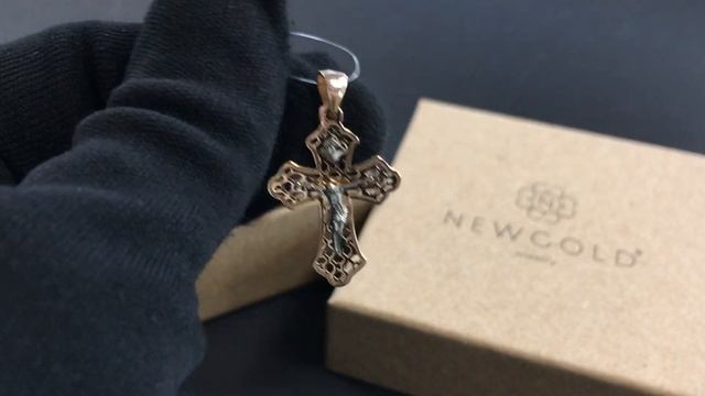 ! Крест 094449 из красного золота 585 пробы с фианитом смотреть онлайн